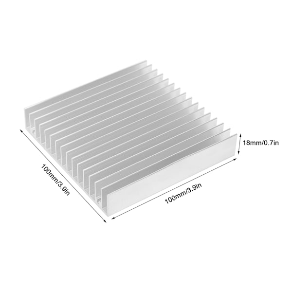 4 stk. Varmekjøler for Router Aluminium Kjøling Varmeavledning Deler Q100 x 18 x 100