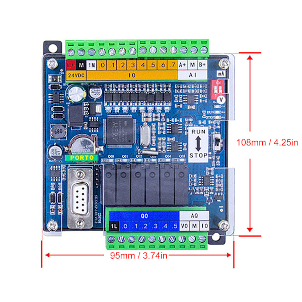 Programmerbar Logikstyrenhet PLC Kompatibel med S7 200 CPU222XP Tillbehör för Styrning 24VDC