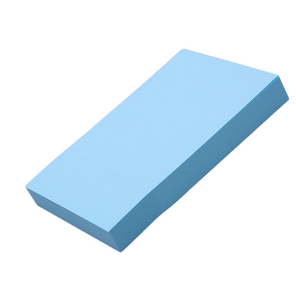 1 Förpackning 100 Ark Självhäftande Post-it-lappar Papperssida Markörer Memo Index Påminnelseflikar för Hem- och Kontorsbruk 76x50mm Vanlig Typ Blå