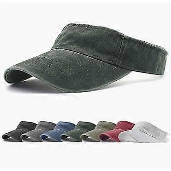 Solhatt for menn og kvinner i bomulls-twill med justerbar spenne