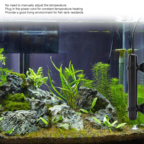 Mini Akvariumvarmer Smart Termostat Anti-Eksplosion Anti-Strømlækage Fiskedam Opvarmningsstang 20WEU Stik 220-240V