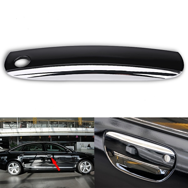 Ytterdörrhandtagskåpa för bil Audi A6 A6L C6 A4 S4 B6 Quattro Q7 RS4 R8 TT Förarsida