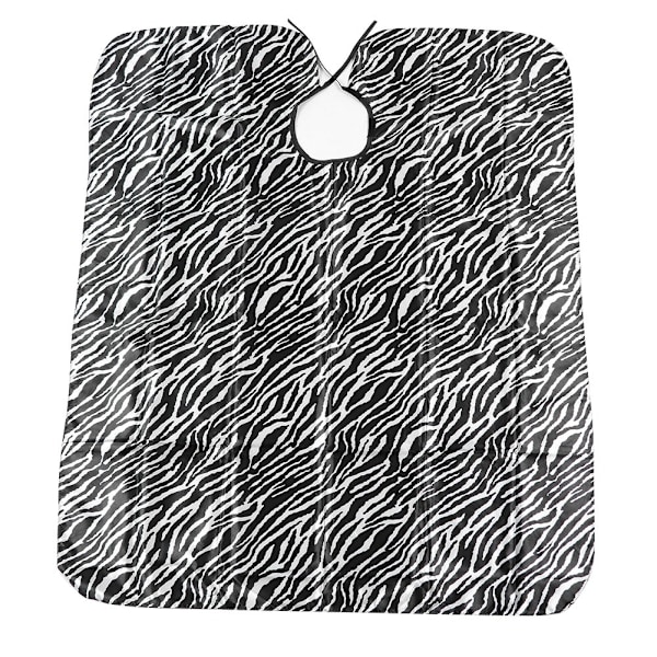 Vuxen Professionell Salong Zebra Randig Frisörkapp Hårtrimning Styling Förkläde för Frisör