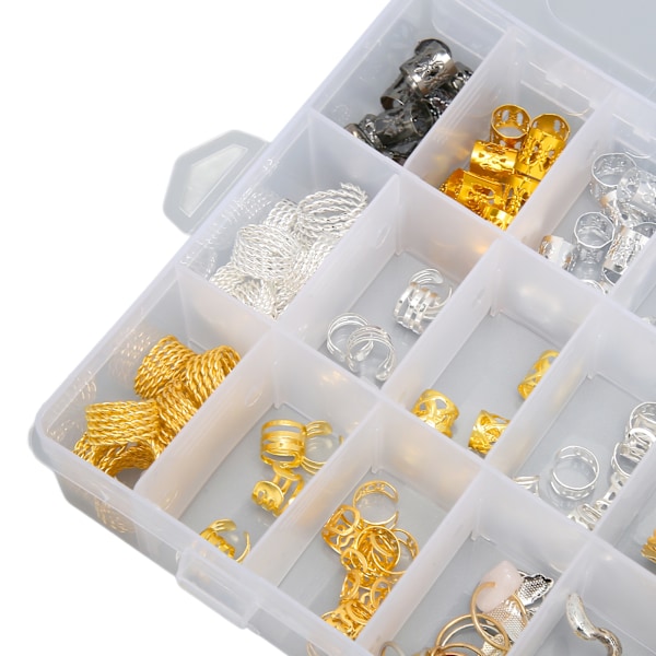 150 kpl Hiusten Dreadlock-Koruja Retro Alloy Spring Silver Moon Hiusten Rannekkeita Keloja Dreadlock-Tarvikkeille
