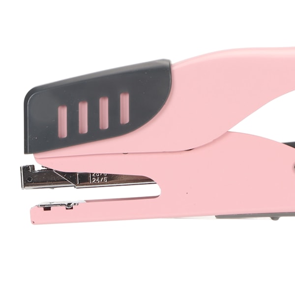 Häftapparat för kontor Ergonomisk 20 arks kapacitet Lättanvänd skrivbordshäftapparat Metallhäftapparat med halkskydd för studenter Rosa