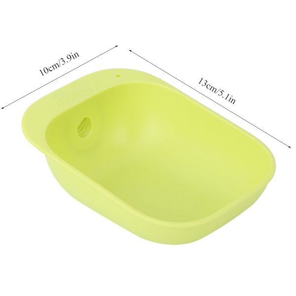 Universal Utomhus Bärbar Kvalitets Pet Plast Vatten Skål Sänka för Liten Hund Katt (Grön)