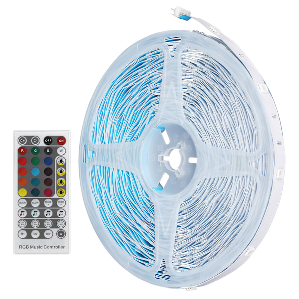 20m 5050 LED DIY Fjärrkontroll Strip Lights för Bluetooth Hemfest Dekoration US 100‑240V