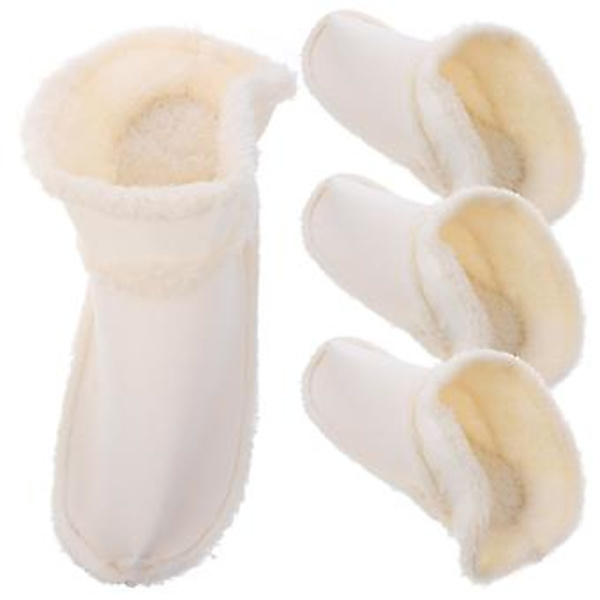 2 par vintertofflor skor foder sandaler tofflor foder slip-on tofflor värmande foder (7.5 )