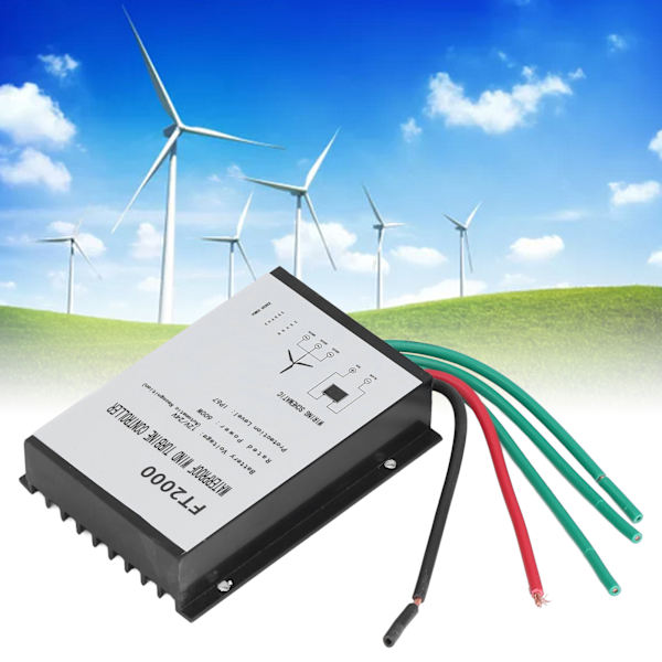 12V 24V 600W Tuuliturbiinin Latausohjain IP67 Vedenkestävä FT2000 Automaattinen Lataus Tuuliturbiinin Lataussäädin Kotiin
