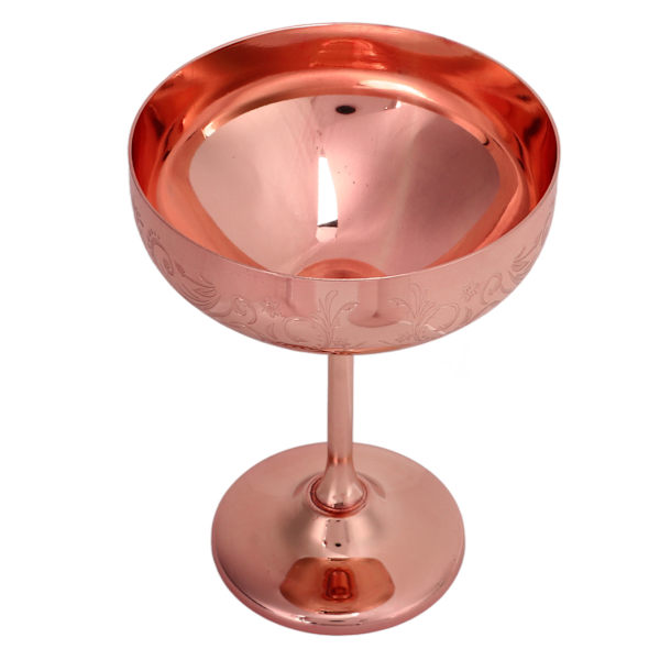 Moderna och eleganta champagneglas i rostfritt stål, premiummaterial och unik design, utsökt utseende för champagne och cocktails (Roséguld)