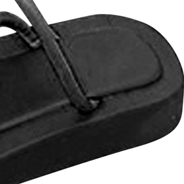 Kvindes Platform Slidesandal Anti-Skridsikker Tyk Sål Enkel Mode Kvinder Sommer Strand Tøfler til Hjem Fest Sort 36