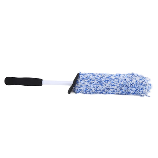 Bilhjulsdæk Rengøringsbørste Mikrofiber Blød Multifunktionel Lang Rækkevidde til Udstødning Bumper Mudguard Blå