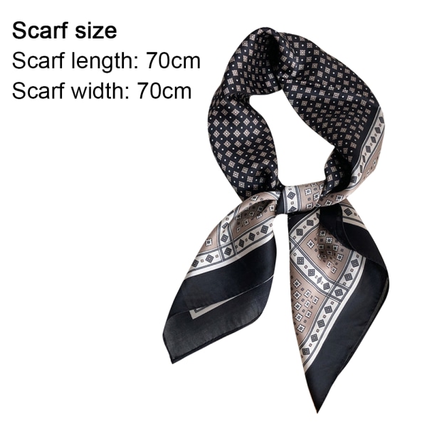 Scarf Medium Square Satin Head Scarf for Women