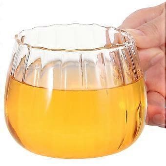 2 st Transparenta Glasmuggar med Handtag 350ml Kaffe Te Muggar Soppa Klara Dricksglas