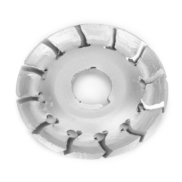12-hampainen puunveistoterä kulmahiomakoneelle, mangaaniteräs, hopea, kovettunut, 65 x 16 mm