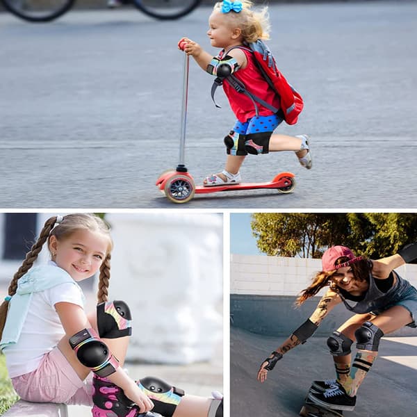 Skyddsset barn skyddsset skyddsutrustning barn knäskydd armbågsskydd rullskridskor skyddsset för skateboardåkning inline