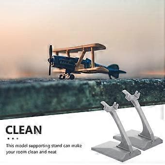 2 st Flygplansmodeller Ställ Flygplansdekor Displayställ Flygplansmodell Visningsställ