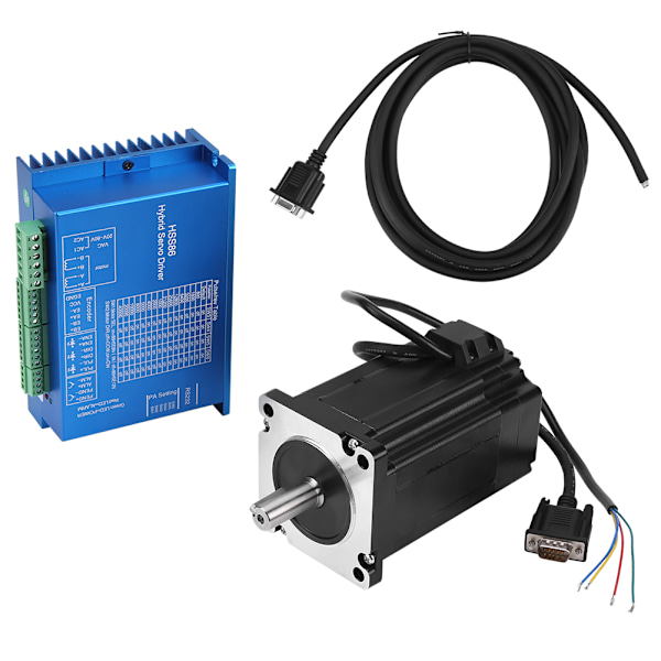 HSS86 Hybrid Servo Driver   NEMA34 Lukket Kreds Højhastighedstrinmotor 8N.m 0~1000RPM