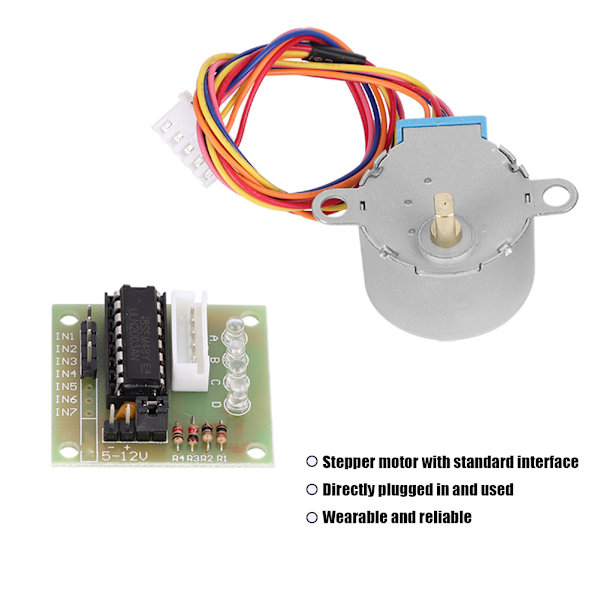 4 Sæt Hastighedsreduktionstrinsmotor 4 Fase UL2003 Driverkort Testmodul Elektriske Dele