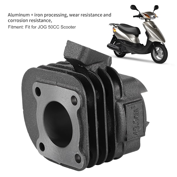 70cc 40mm Cylinder Kit med Kolvringar Set Passar för JOG 50CC Scooter 2-taktsmotor Motorcykel