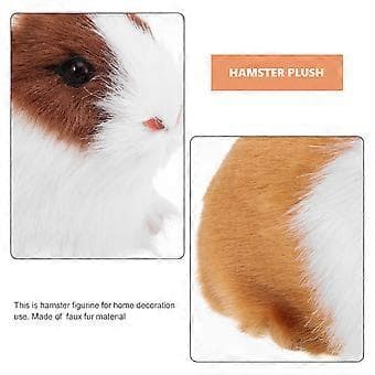 Hamsterfigur Simulerad Hamsterfigur Konstgjord Hamstermodell för Dekor