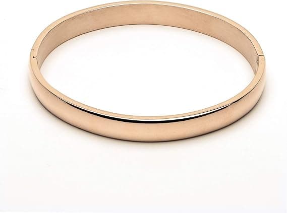 Damearmbånd 6MM Rustfrit Stål Armbånd Oval Poleret Finish