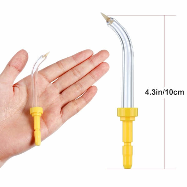 Tandvattenflosser för allmänt bruk, Pik Pocket-spetsersättning, kompatibel med Waterpik-modeller, mjuk silikonspetsmunstycke för orala irrigatorer, 360°