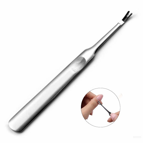 Nagelbandstrimmer Nagelverktyg, Dödhuds Remover Med Ergonomisk Design, V-Formad Liten Öppning För Säker Och Snabb Trimning, Nagelbandstrimmer I Rostfritt Stål