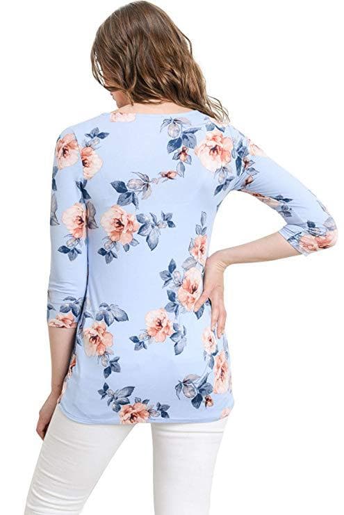 Ventetoppe til kvinder Peplum Bluse med Læg foran til Gravide