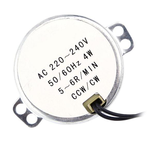 1st AC Synkronmotor Växelmotor 4W CW/CCW (5-6RPM)