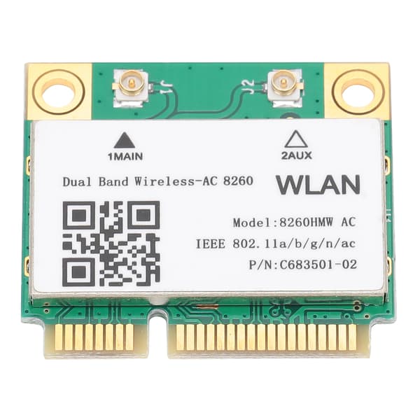 802.11ac Trådløst netværkskort til PC, Dual Band 2,4 GHz 5 GHz højhastighedsdataoverførsel med Mini PCI-E-interface, Bluetooth 4.1 og Gigabit-understøttelse