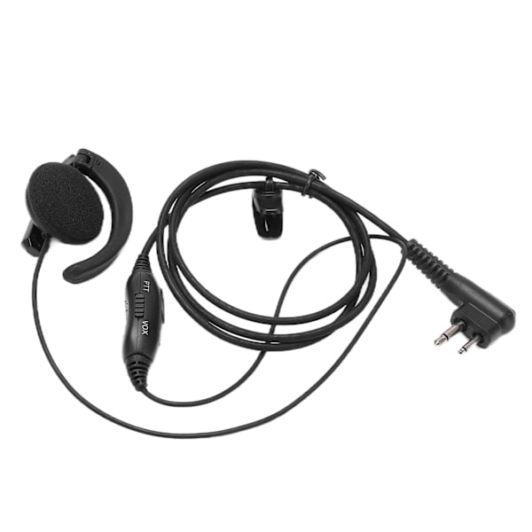 Walkie Talkie -kuulokemikrofoni, 2-suuntainen radio, mustat kuulokkeet, universaali äänen vastaanottojärjestelmä
