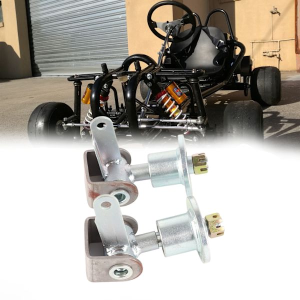 17mm 3-bolt Forhjulnavlagerflens Styreknekk Spind for 5 tommers Dekk Go Kart ATV Quad Bike