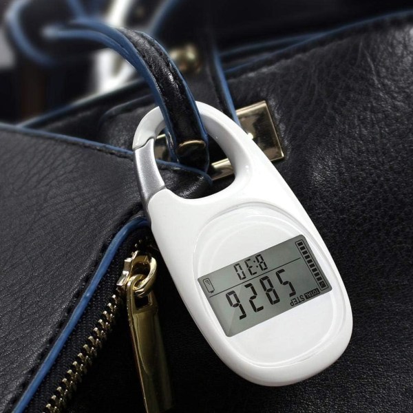 Alacritua simpel skridttæller | Skridttæller Walking 3D Skridttæller Clip, Daglig Target Monitor, Skridttæller Uden App, 7 Day Memory Skridttæller For Mænd Kvinder