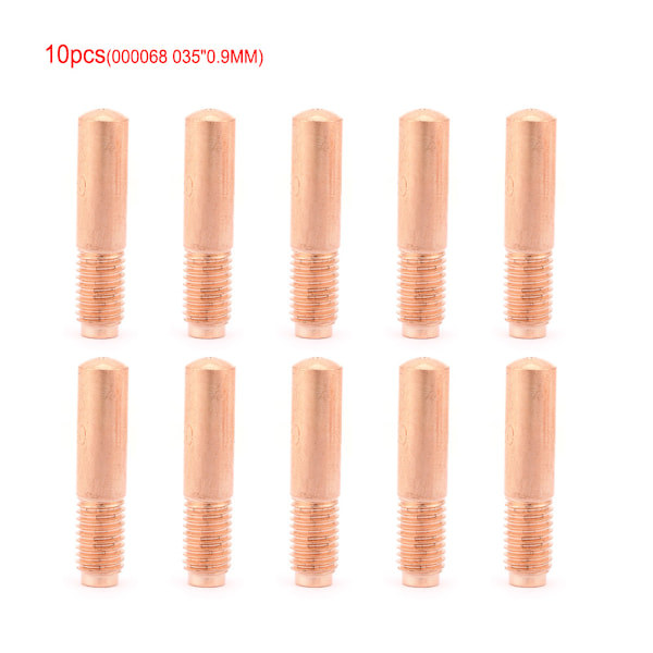 10 st/set MIG-svetskontaktmunstycken 035\"0.9MM för Miller 000068