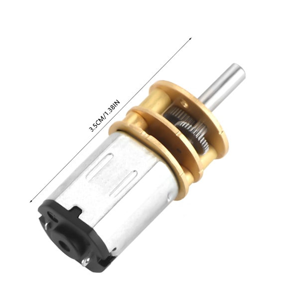 DC6V / 12V GA13N20 Växellådsmotor Elektrisk Växellådsmotor för Bilmodell/Robot/DIY (12V 60RPM)