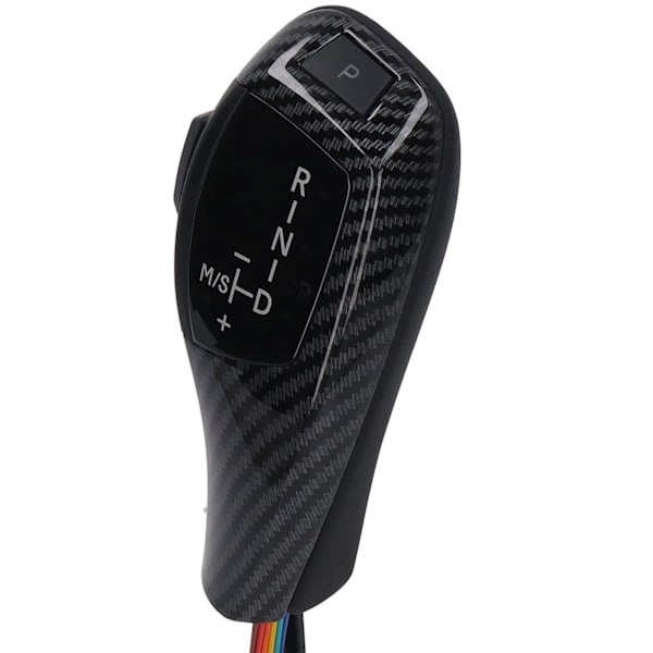 LED Automatgirskifte-knapp Venstrekjøring Rød Knapp Glatt Erstatning for X3 E83 2004‑2010 Karbonfiber Stil