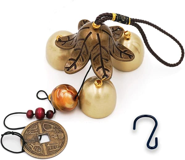3 kellon onnen tuulikellot Feng Shui tuulikello S-koukulla Go:lle