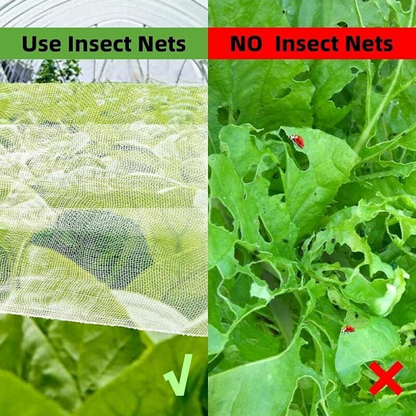 Trädgårdsnät, Insekts- och fågelskydd för att skydda växter, frukt och blommor, Tjocka växtskydd Robust Återanvändbart, Idealisk för trädgård, växthus,