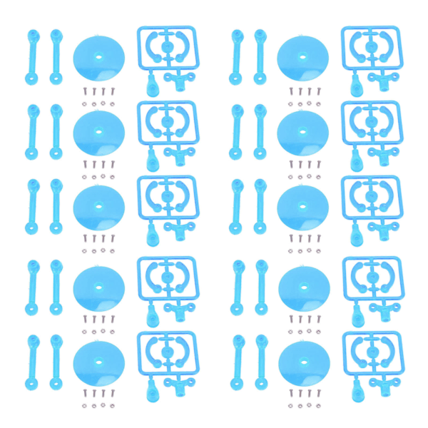 10 st Actionfigur Ställ Plast Actionfigur Displayhållare Mini Docka Modell Stödställ Enkel Montering Transparent Blå