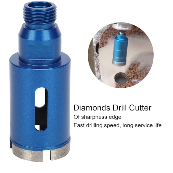 Diamantbor Hulsav Skærer 1/2BSP Keramik Fliser Marmor Granit Kvarts Sten Hardware 40mm