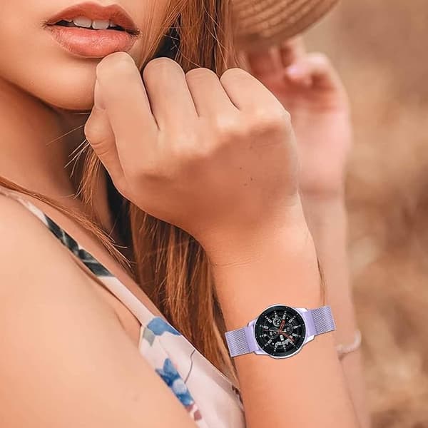 22 mm rem til Samsung Garmin Huawei, magnetisk M i rustfrit stål