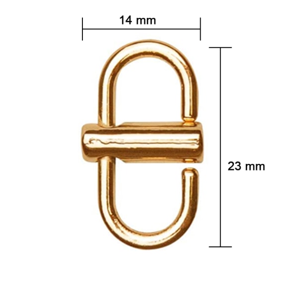 6 stk justerbare metallspenner for kjedeveskestropp, kjedelenker