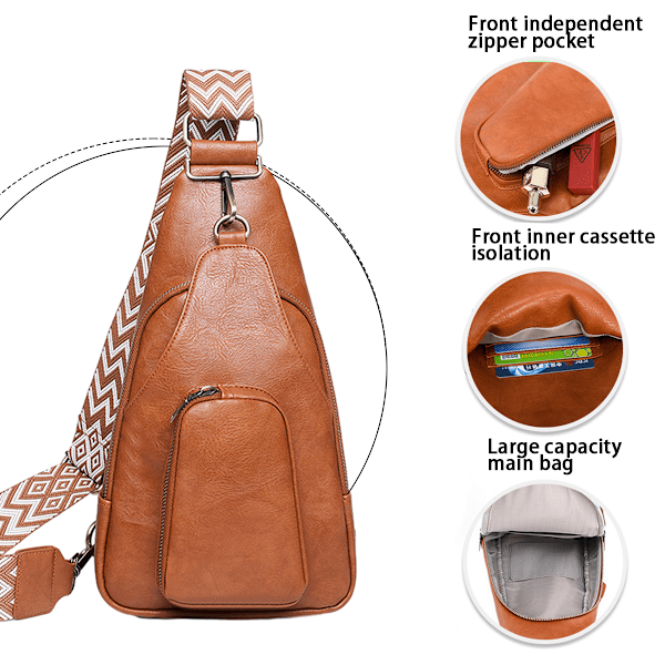 Sling Bag for Women Crossbody, PU Leather Small Sling bags