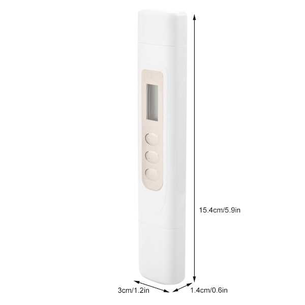 2-i-1 Digital LCD Vattentestremsa Temperatur TDS-mätare Testare för Pool Dryck Dryck