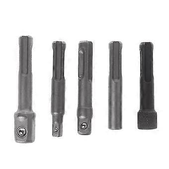 5 stk. SDS Plus 1/4 Hex Socket Driver Hammer Boremaskine Bit Chuck Adapter Bar Kit Sæt Multi