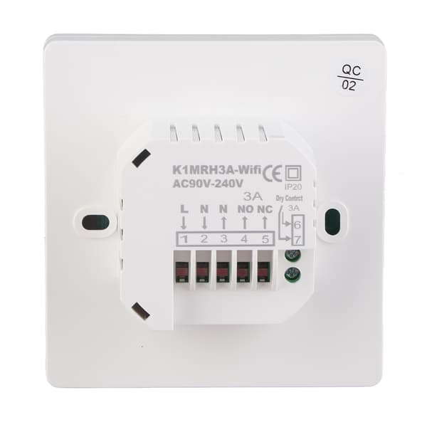 Termostat med RF-frekvensforbindelse, smarte termostater for hjem AC90V til 240V LCD-skjerm Programmerbar temperaturkontroller med strømavbrudd