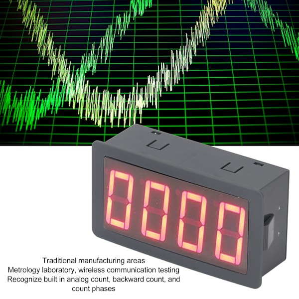 Intelligent Digital Frekvensmålerteller LED Reléutgang Nedtellingstimer 100kHz DC8‑24V