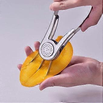 Mango Skjærer Multifunksjonell Rustfritt Stål Fruktskreller Fruktparer med Kjernefjerner for Mango Vannmelon Avokado