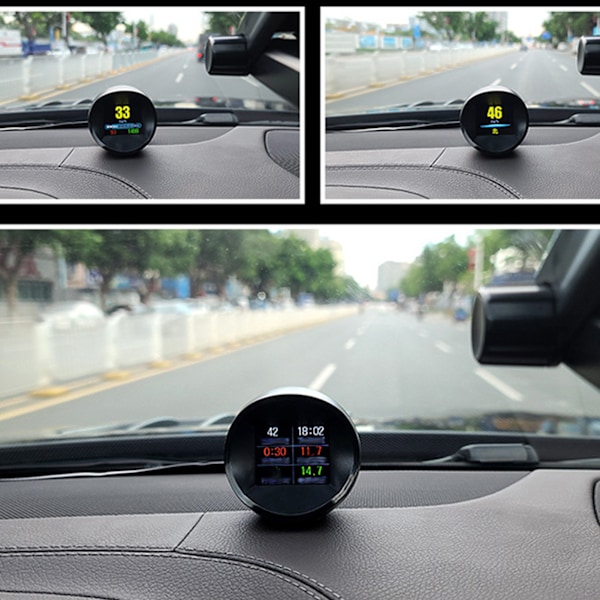 Universal Head-Up Display OBD2 GPS-läge HUD HD-projektionsmonitor Bilinstrument